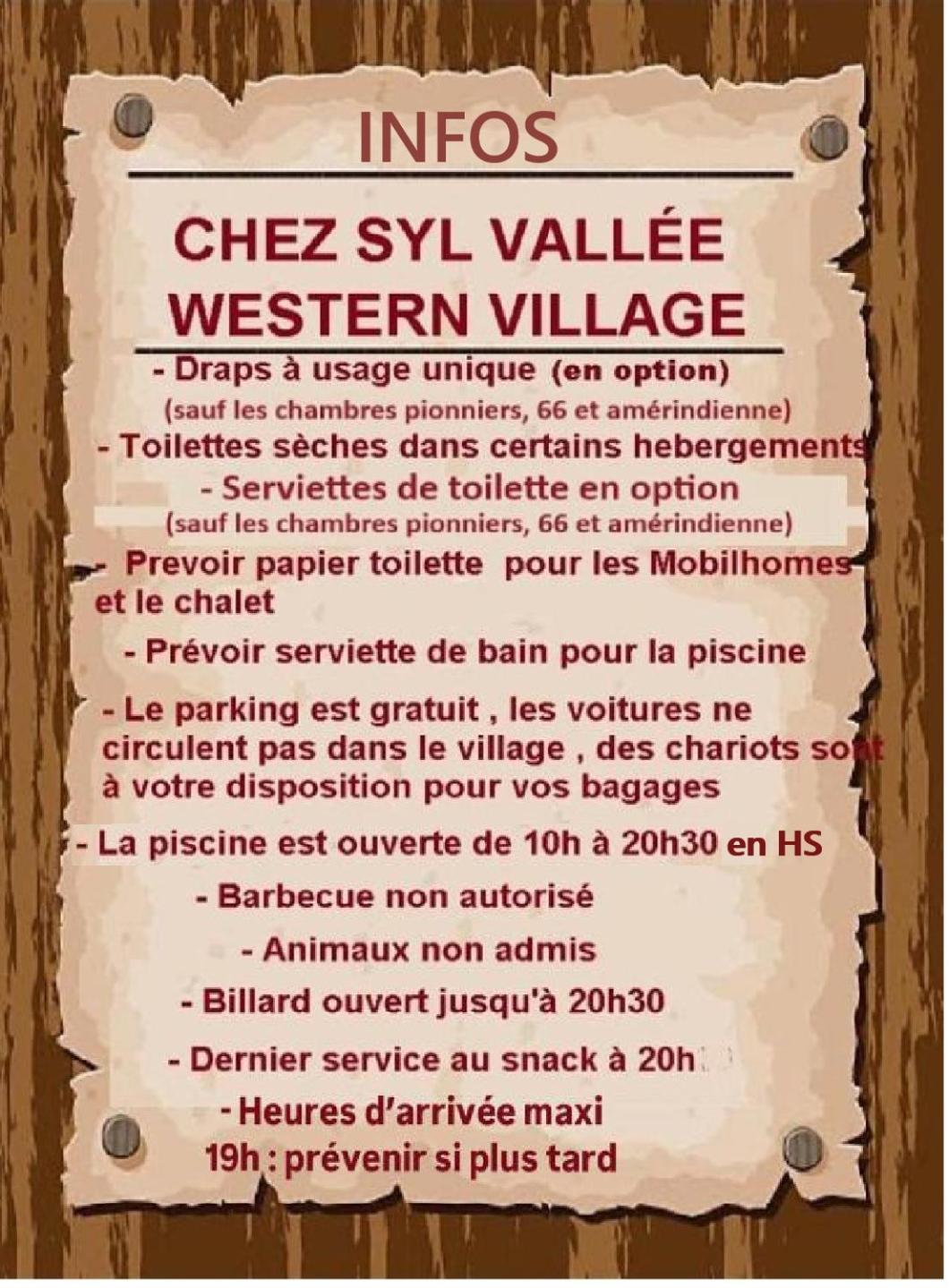 Campsite Syl-vallee Western Village *